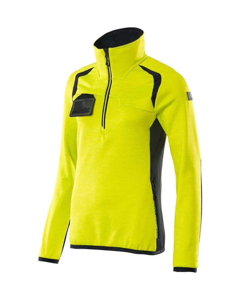 ACCELERATE SAFE Fleecejacke mit kurzem Reißverschluss Damen