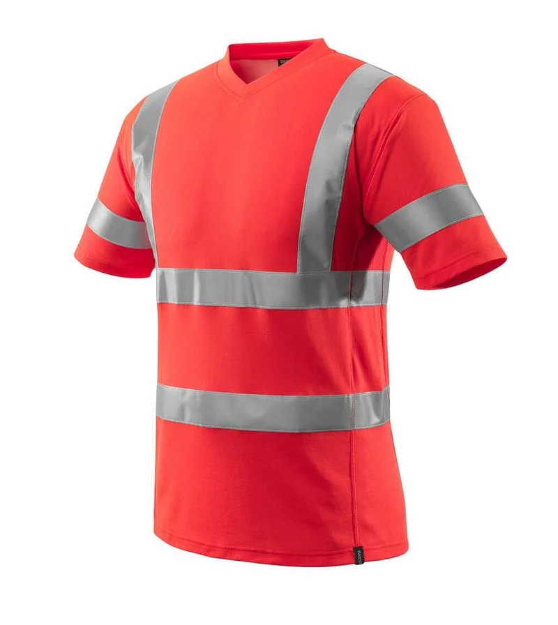 Safe Classic V-Ausschnitt Warnschutz T-Shirt