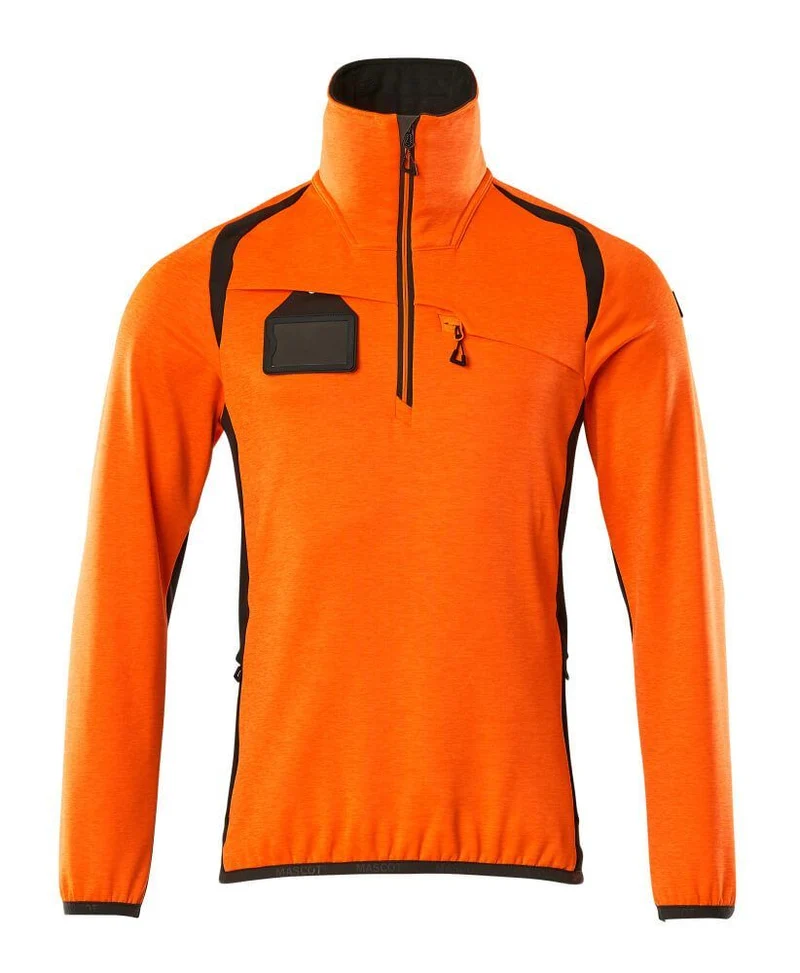 ACCELERATE SAFE Fleecejacke mit kurzem Reißverschluss