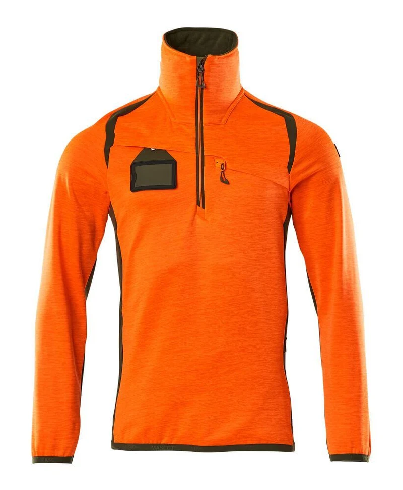 ACCELERATE SAFE Fleecejacke mit kurzem Reißverschluss