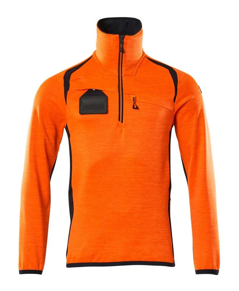 ACCELERATE SAFE Fleecejacke mit kurzem Reißverschluss