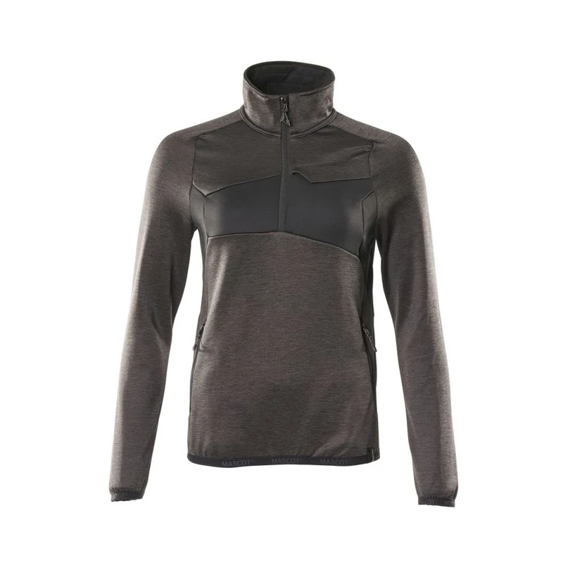 Fleecejacke mit kurzem Reißverschluss Damen