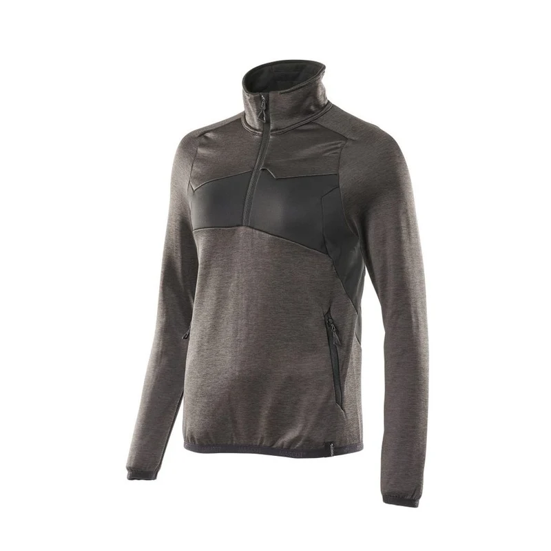 Fleecejacke mit kurzem Reißverschluss Damen