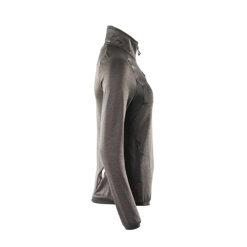 Fleecejacke mit kurzem Reißverschluss Damen