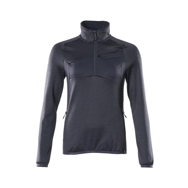 Fleecejacke mit kurzem Reißverschluss Damen