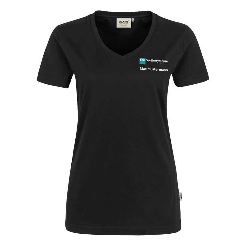 Damen V-Shirt E+K Sortiersysteme NO. 181