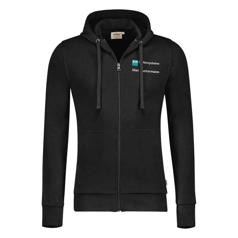 Damen Sweatshirtjacke Kapuze E+K Sortiersysteme NO. 605