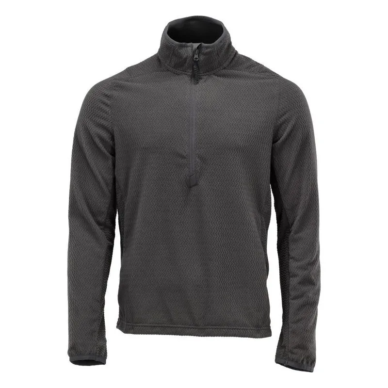 Microfleece Pullover mit kurzem Reißverschluss