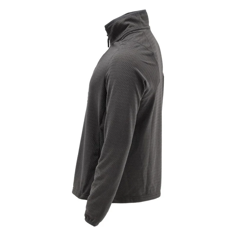 Microfleece Pullover mit kurzem Reißverschluss