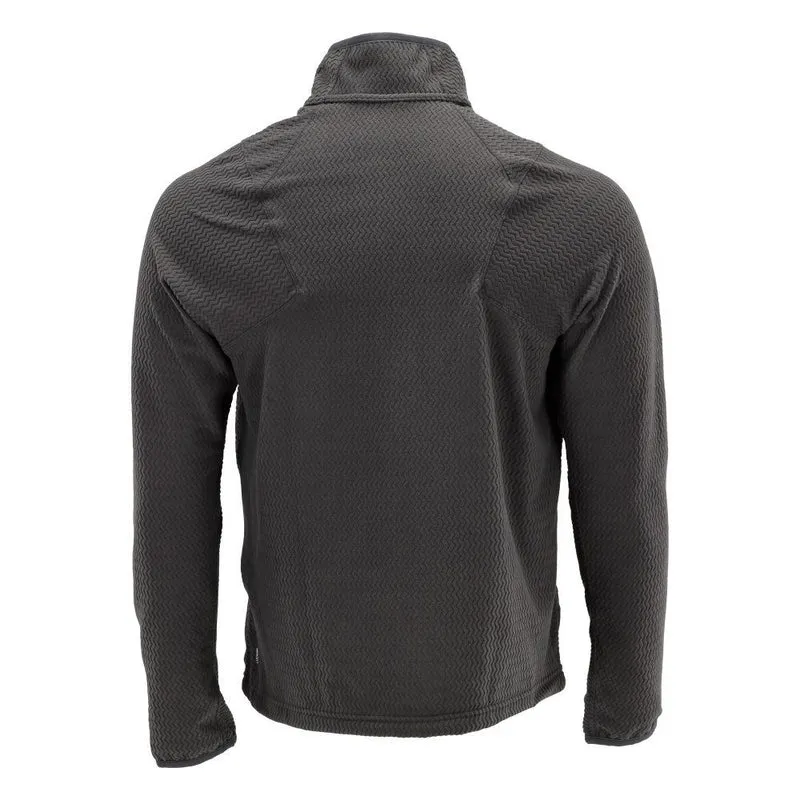 Microfleece Pullover mit kurzem Reißverschluss