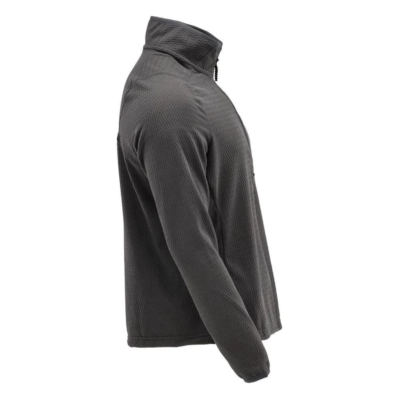 Microfleece Pullover mit kurzem Reißverschluss