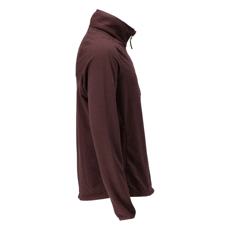 Microfleece Pullover mit kurzem Reißverschluss