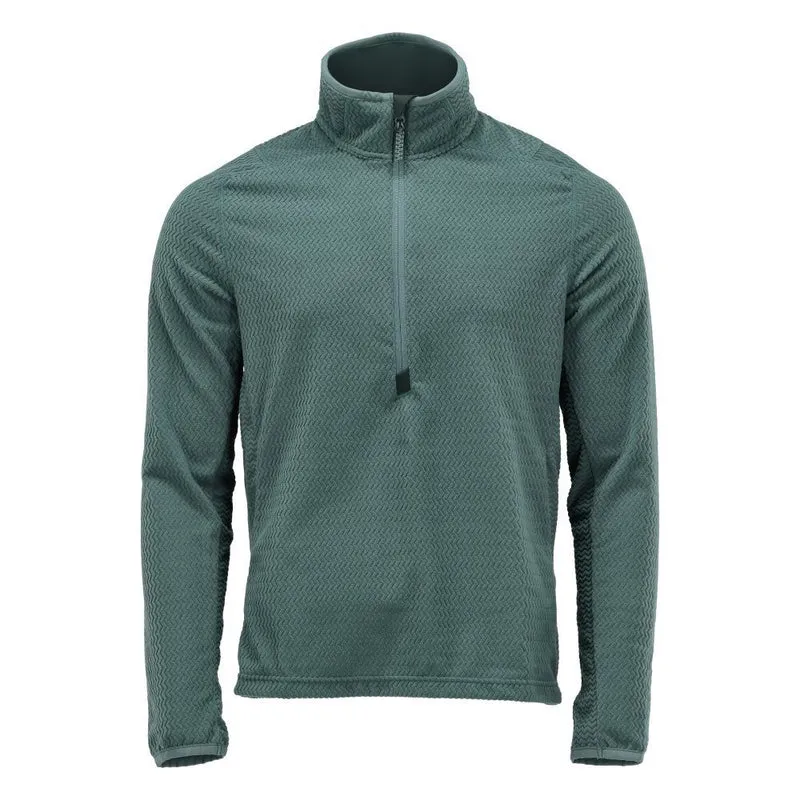 Microfleece Pullover mit kurzem Reißverschluss