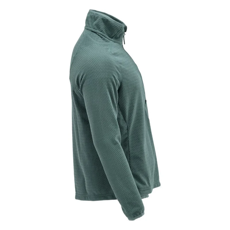 Microfleece Pullover mit kurzem Reißverschluss