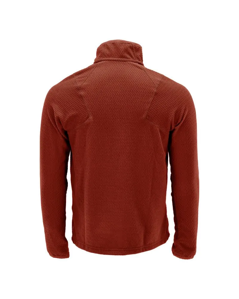 Microfleece Pullover mit kurzem Reißverschluss