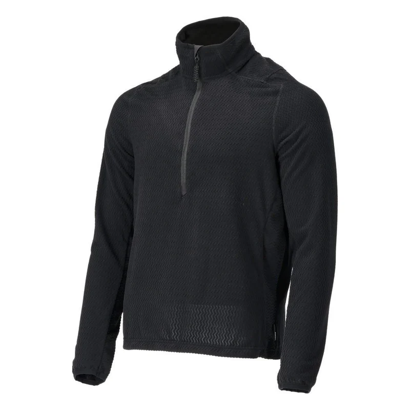Microfleece Pullover mit kurzem Reißverschluss