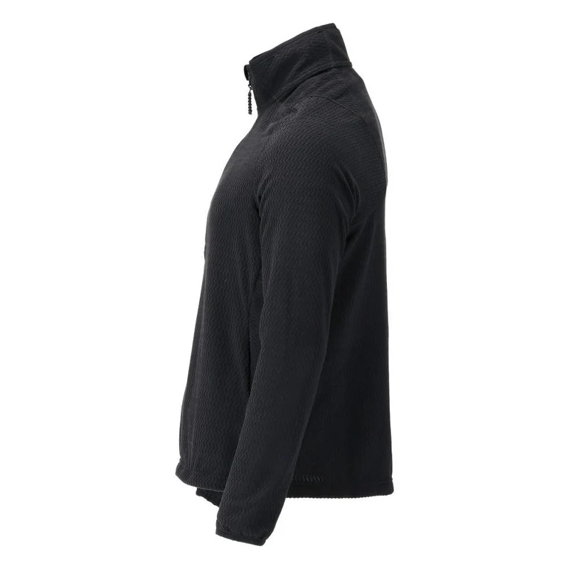 Microfleece Pullover mit kurzem Reißverschluss