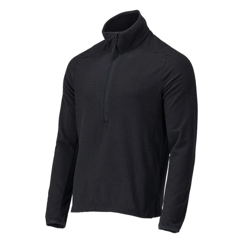 Microfleece Pullover mit kurzem Reißverschluss