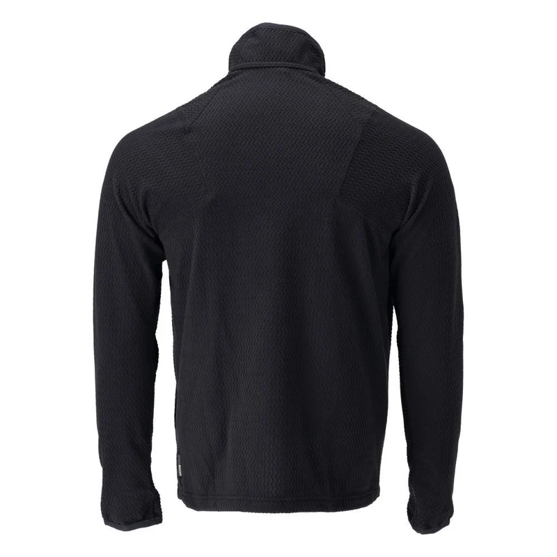 Microfleece Pullover mit kurzem Reißverschluss