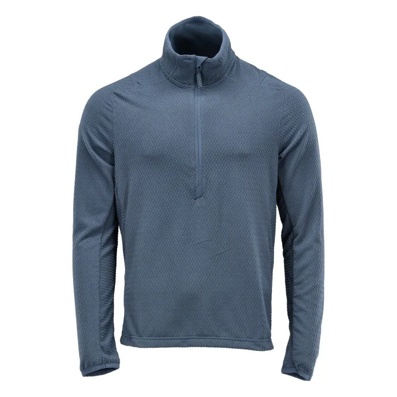 Microfleece Pullover mit kurzem Reißverschluss
