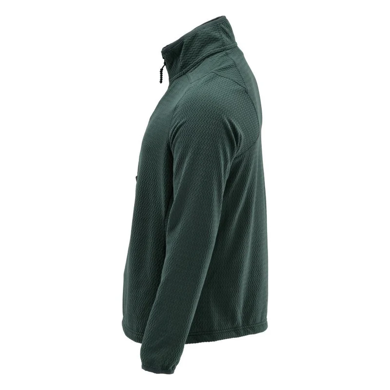 Microfleece Pullover mit kurzem Reißverschluss
