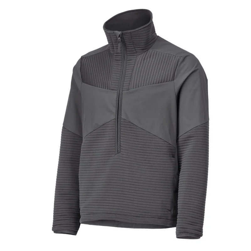Fleecejacke mit kurzem Reißverschluss und Futter