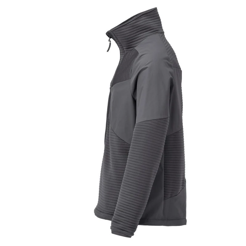 Fleecejacke mit kurzem Reißverschluss und Futter