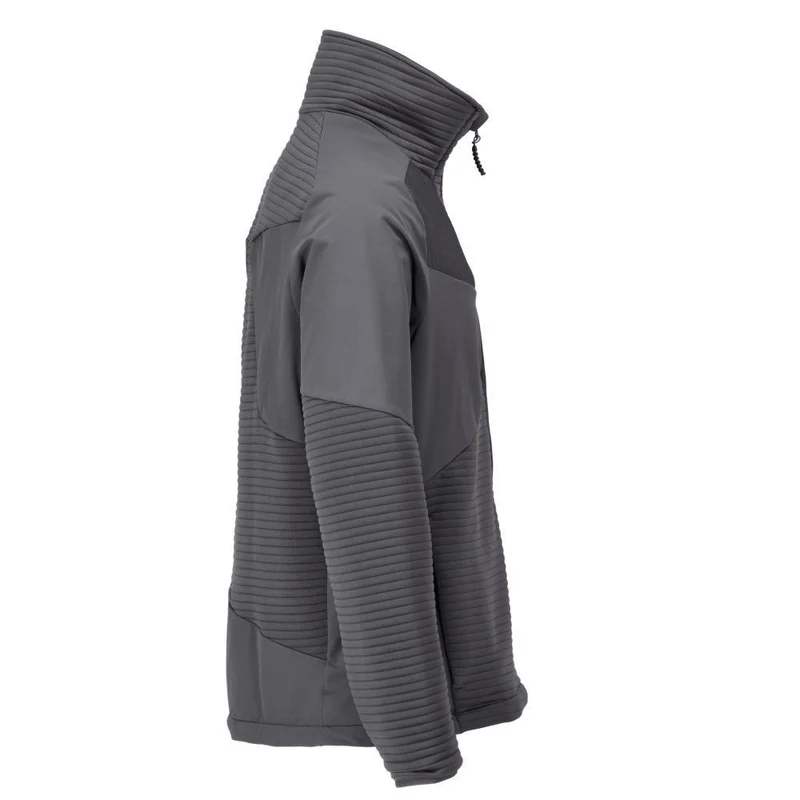 Fleecejacke mit kurzem Reißverschluss und Futter