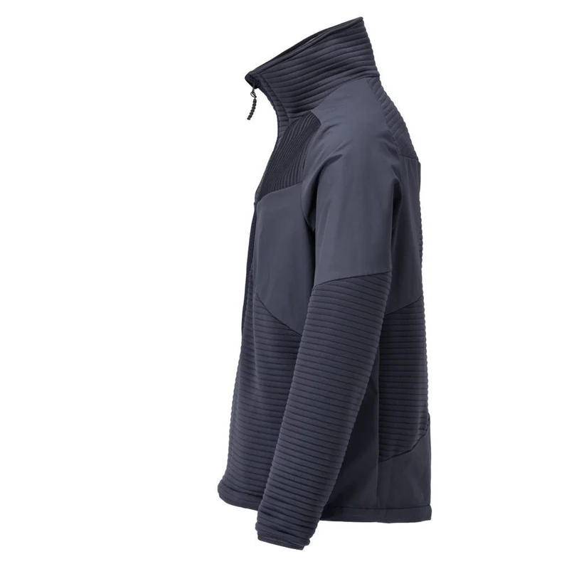 Fleecejacke mit kurzem Reißverschluss und Futter