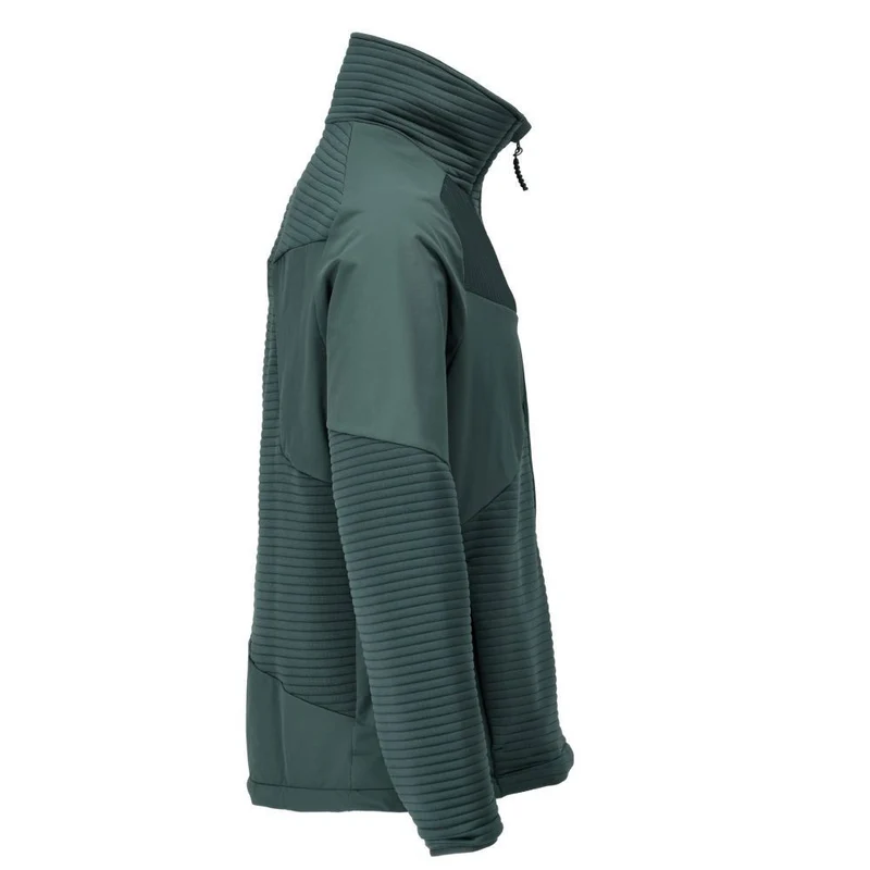 Fleecejacke mit kurzem Reißverschluss und Futter
