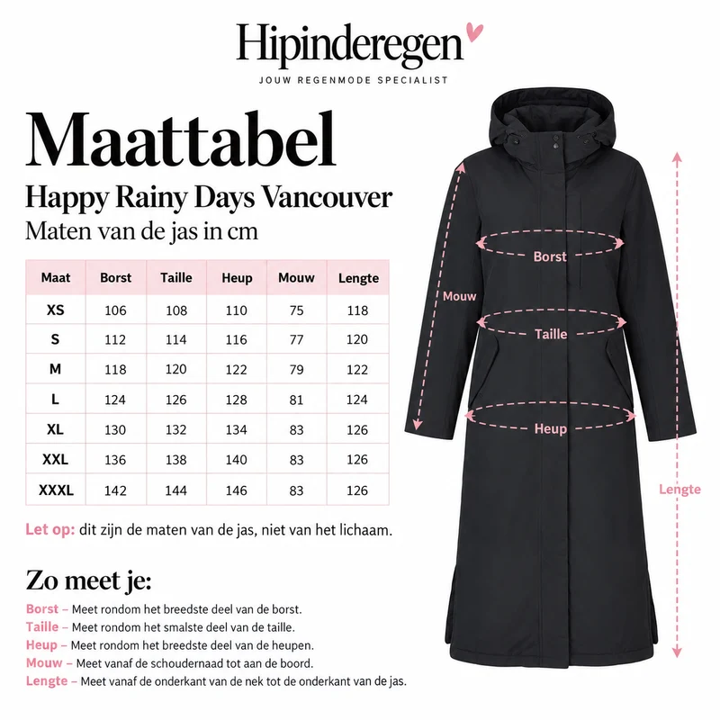 Happy Rainy Days Winter Regenjas Dames Vancouver Olive