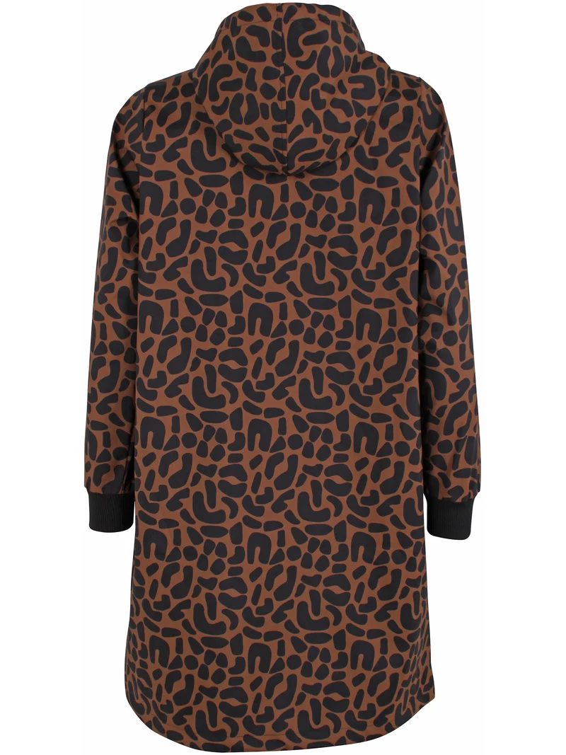 Danemarselisborg Brushed Shell Parka Brown/ Black UNILEOPARD