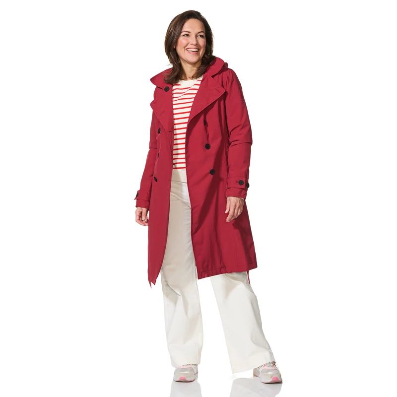 Happy Rainy Days Trenchcoat Geneve Donkerrood