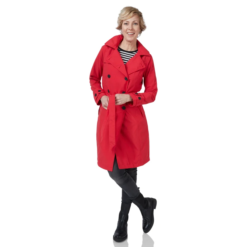 Happy Rainy Days Trenchcoat Geneve Rood