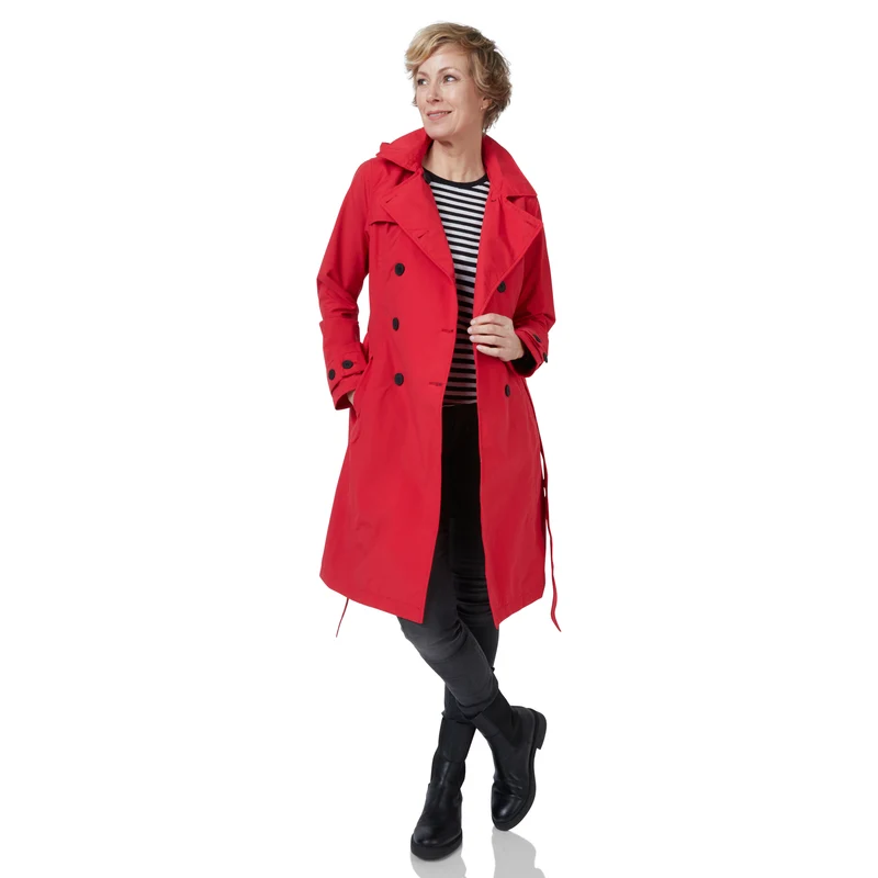 Happy Rainy Days Trenchcoat Geneve Rood