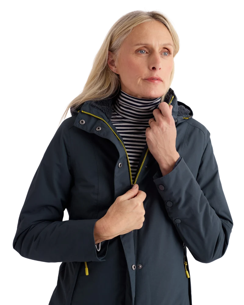 Seasalt Winter Parka Dames Janelle Donkerblauw/ Squid Ink