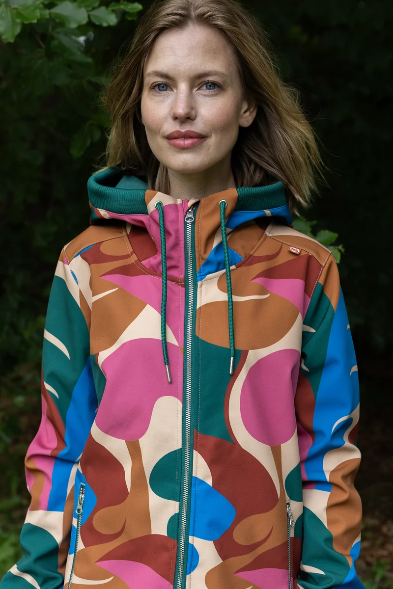 Danefae Softshell Regenjas Danejane Nougat Trops