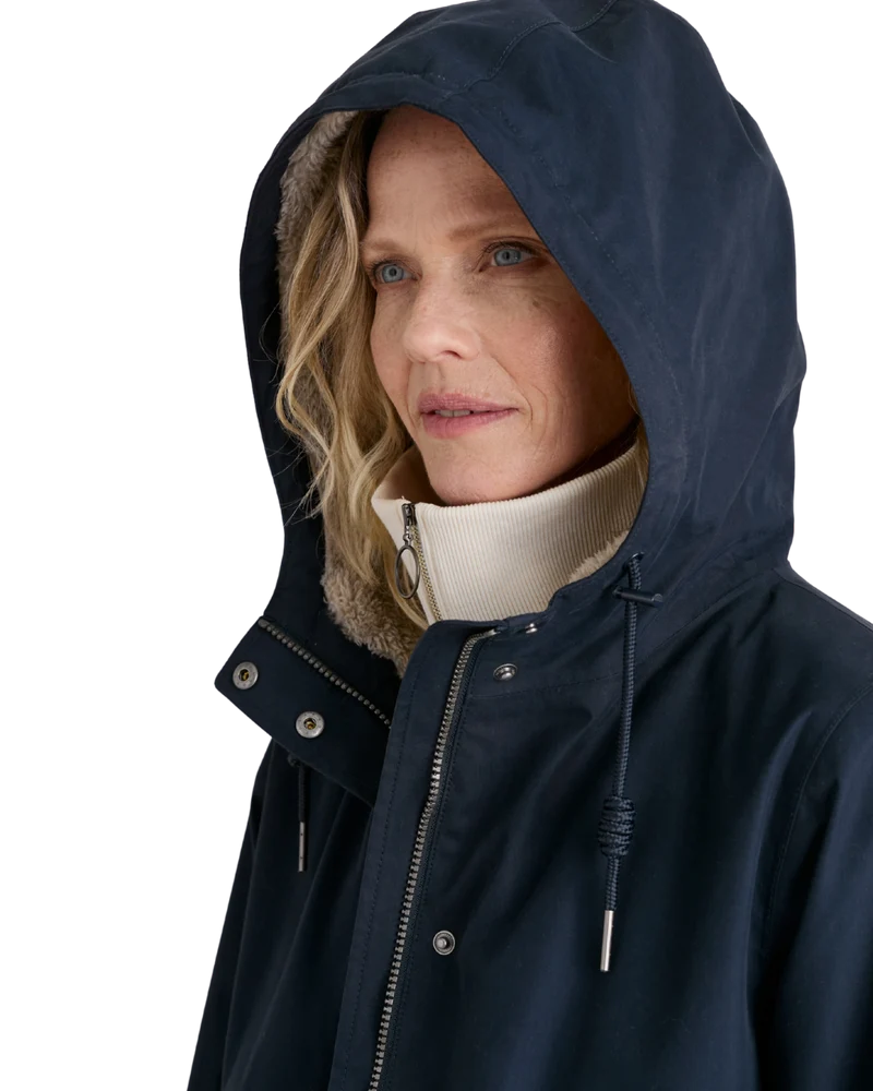 Seasalt Winter Parka Dames Plant Hunter Midnight Blauw