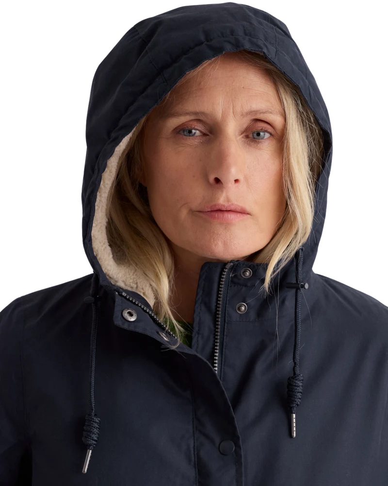 Seasalt Winter Parka Dames Plant Hunter Midnight Blauw