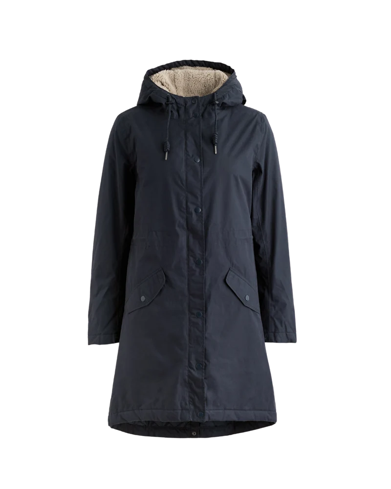 Seasalt Winter Parka Dames Plant Hunter Midnight Blauw