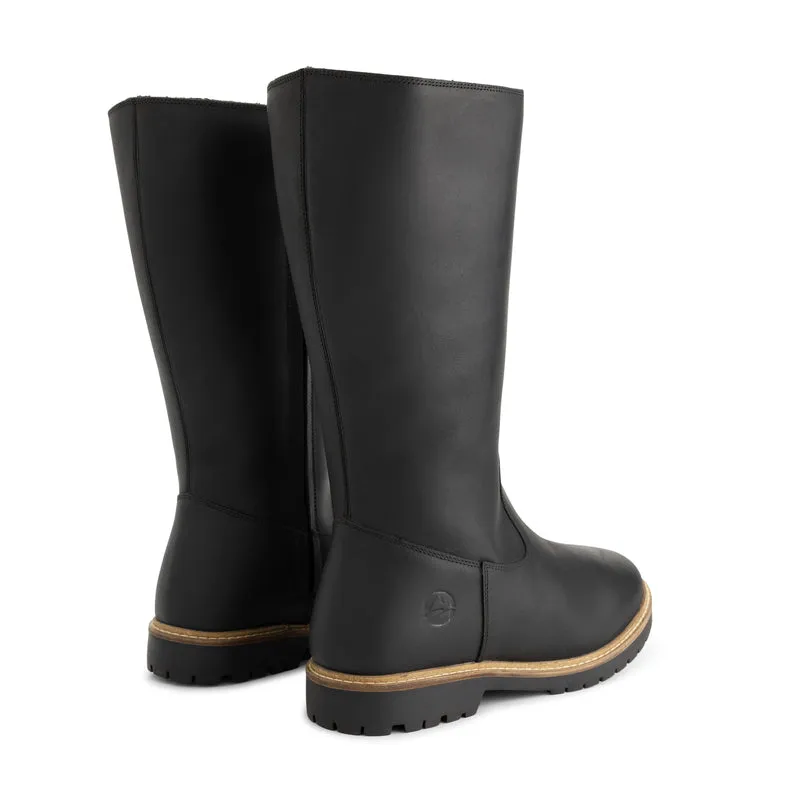 Jarvik Damen – Hohe Stiefel – Mit Wolle gefüttert – Schwarz