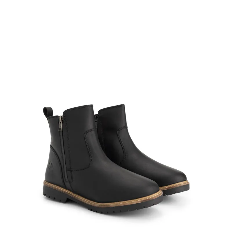 Brunoya Damen – Stiefeletten – Mit Wolle gefüttert – Schwarz