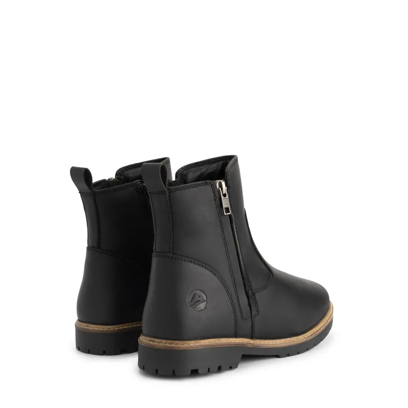Brunoya Damen – Stiefeletten – Mit Wolle gefüttert – Schwarz