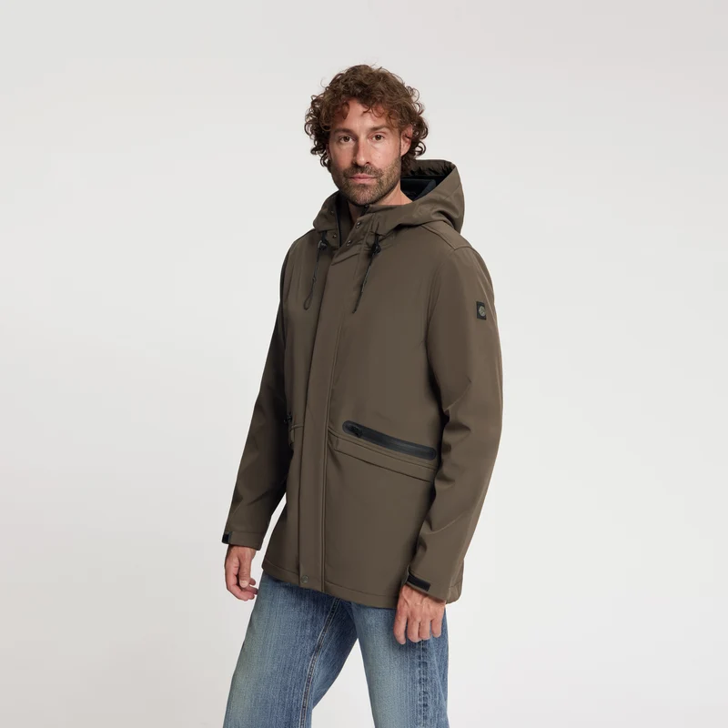 Njal Herren – Softshell-Jacke – wasserdicht – Dunkelbraun