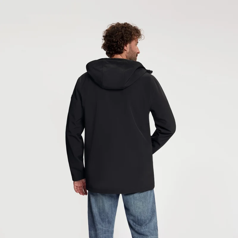 Njal Herren – Softshell-Jacke – Wasserdicht – Schwarz