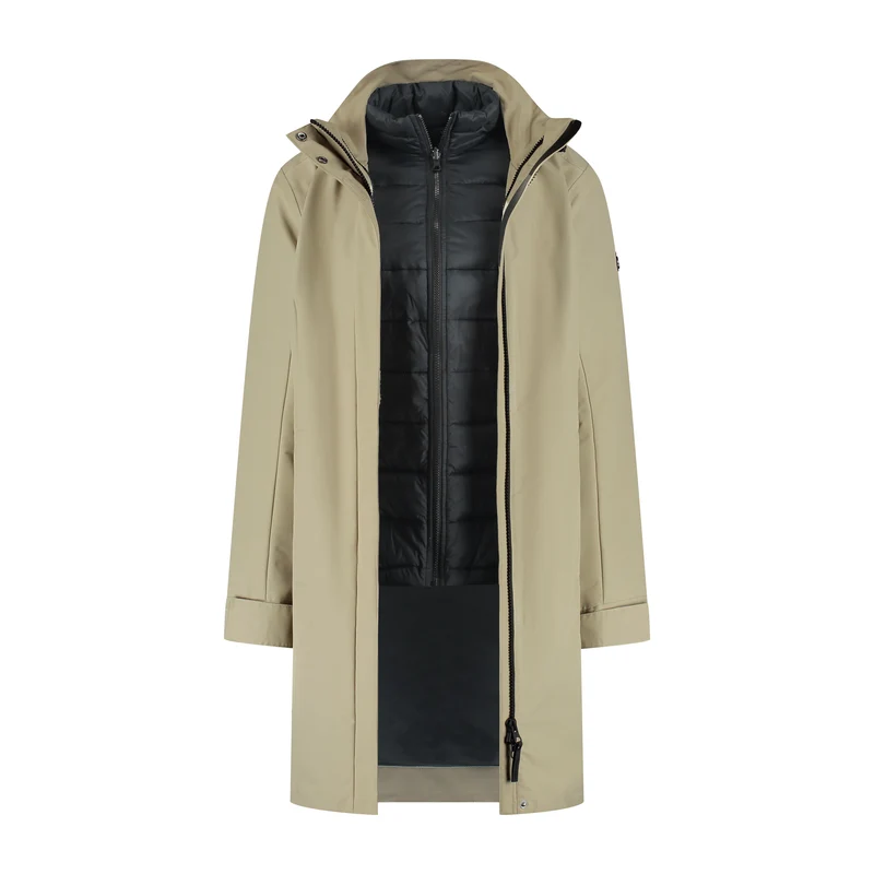 Harley Damen – 3-in-1-Jacke – Hellbraun