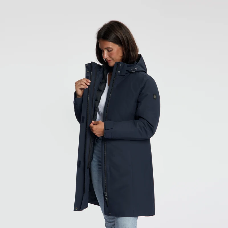 Harley Damen – 3-in-1-Jacke – Marineblau