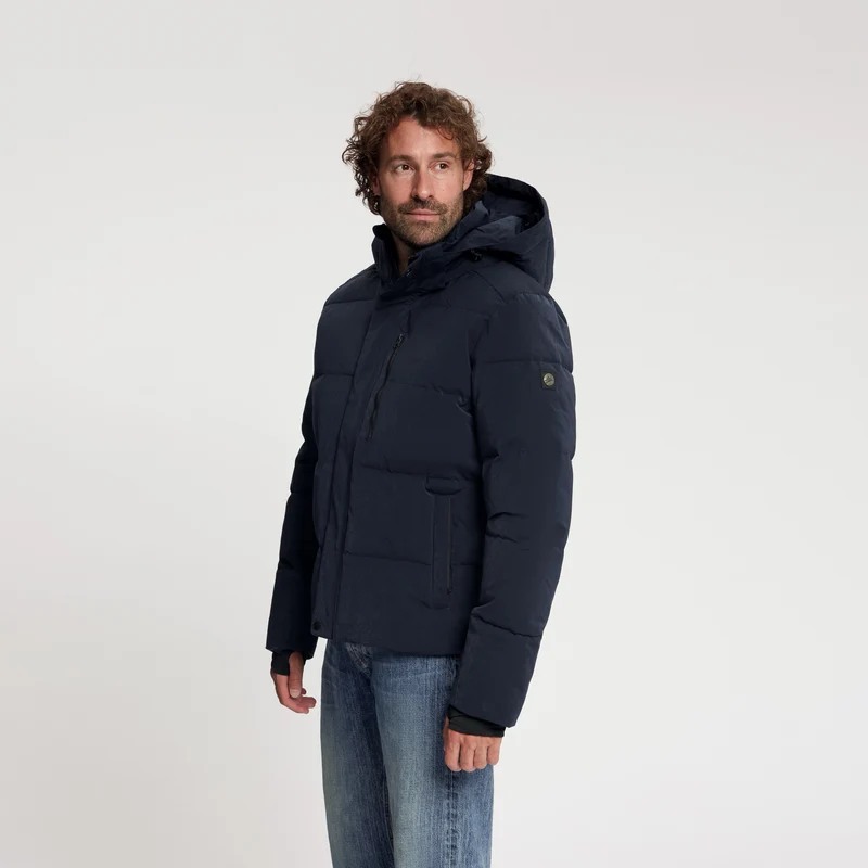 Amot Herren – Daunen-Winterjacke – Wasserdicht – Marineblau