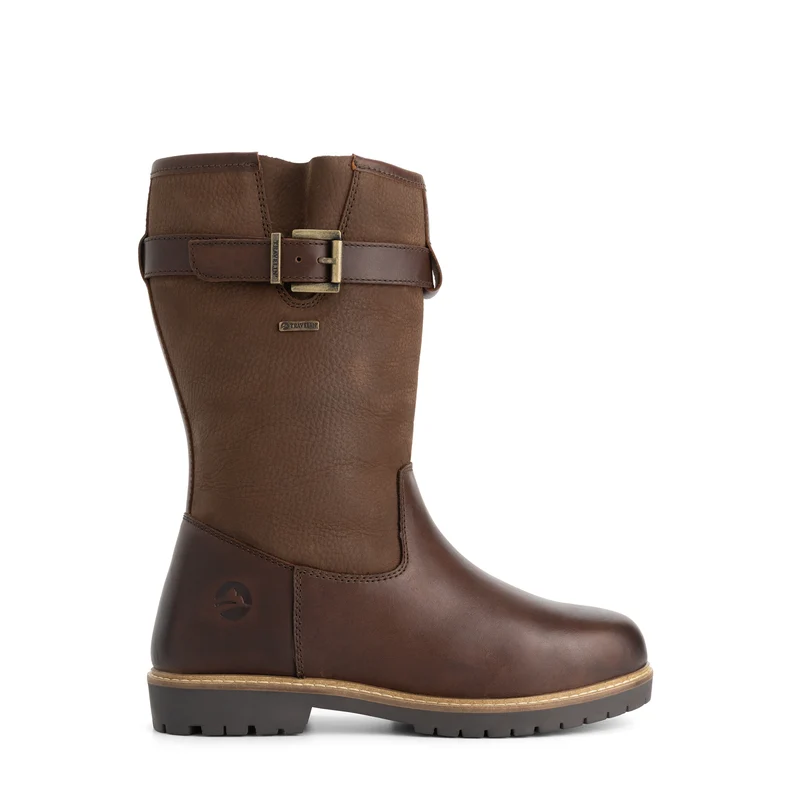 Vrangen Damen – Outdoor-Stiefel – Mit Wolle gefüttert – Dunkelbraun