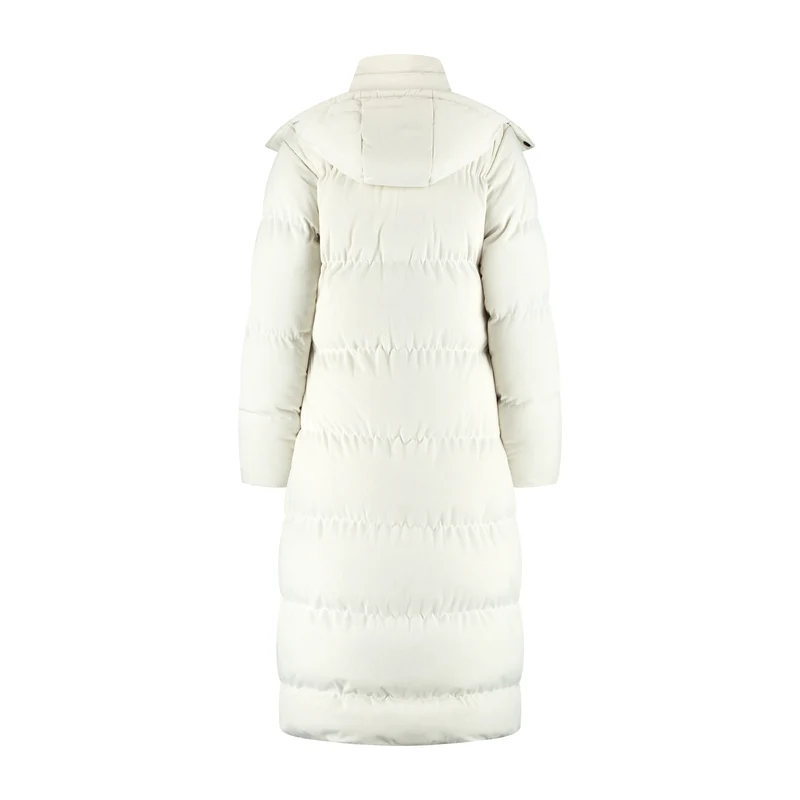 Unni Damen – Daunen-Winterjacke – Cord – Cremeweiß